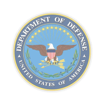 United States Department of Defense - STICKER Vinyl Kiss-Cut Decal 2 Inch Transparent - The Sticker Space