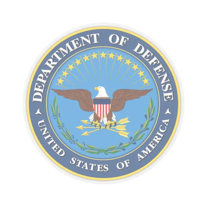 United States Department of Defense - STICKER Vinyl Kiss-Cut Decal 3 Inch Transparent - The Sticker Space