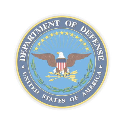 United States Department of Defense - STICKER Vinyl Kiss-Cut Decal 4 Inch Transparent - The Sticker Space