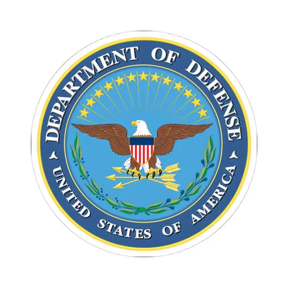 United States Department of Defense - STICKER Vinyl Kiss-Cut Decal 4 Inch White - The Sticker Space