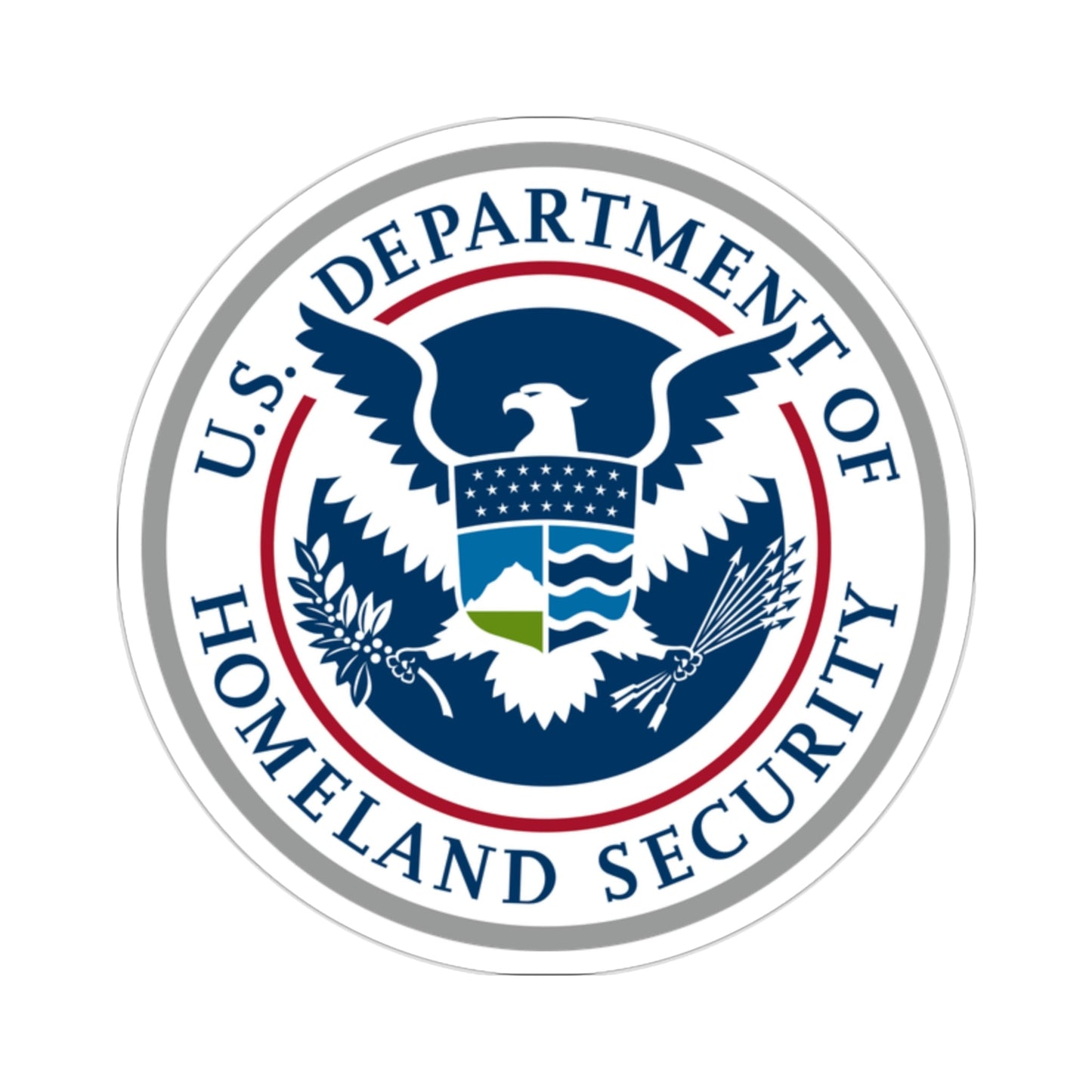 United States Department of Homeland Security STICKER Vinyl Die-Cut Decal-2 Inch-The Sticker Space