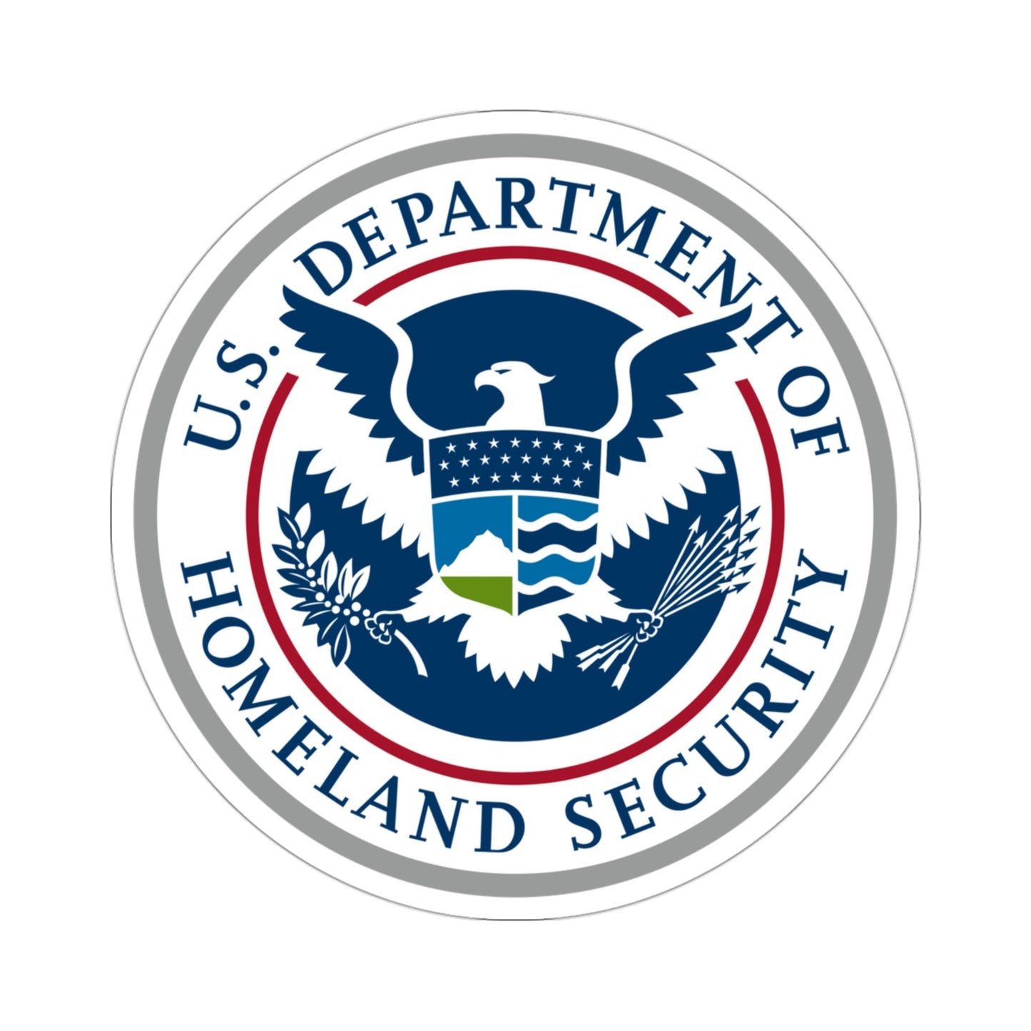 United States Department of Homeland Security STICKER Vinyl Die-Cut Decal-3 Inch-The Sticker Space