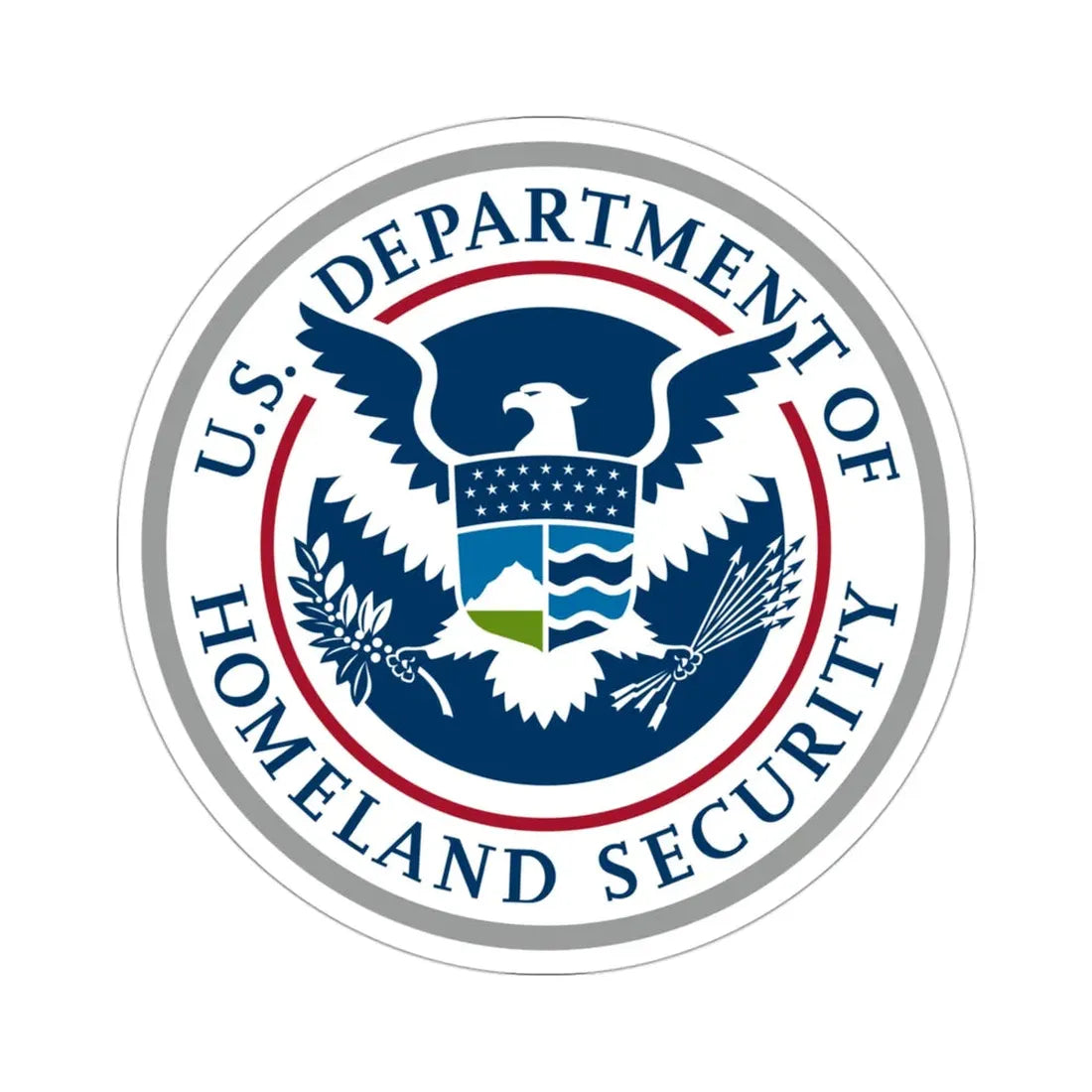United States Department of Homeland Security STICKER Vinyl Die-Cut Decal 3 Inch - The Sticker Space