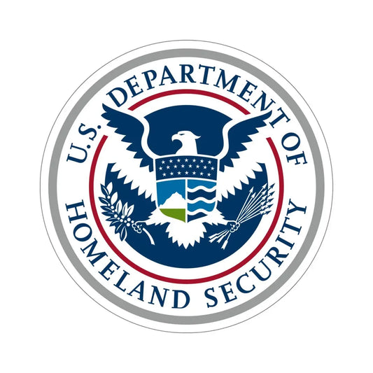United States Department of Homeland Security STICKER Vinyl Die-Cut Decal 6 Inch - The Sticker Space