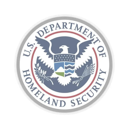United States Department of Homeland Security - STICKER Vinyl Kiss-Cut Decal 2 Inch Transparent - The Sticker Space