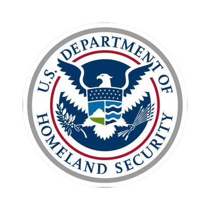United States Department of Homeland Security - STICKER Vinyl Kiss-Cut Decal 2 Inch White - The Sticker Space