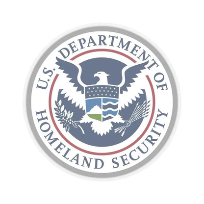 United States Department of Homeland Security - STICKER Vinyl Kiss-Cut Decal 4 Inch Transparent - The Sticker Space
