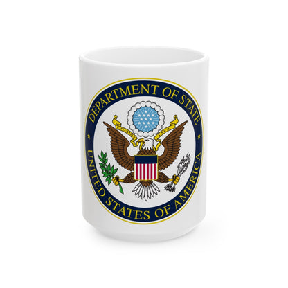 United States Department of State - White Coffee Mug-15oz-The Sticker Space