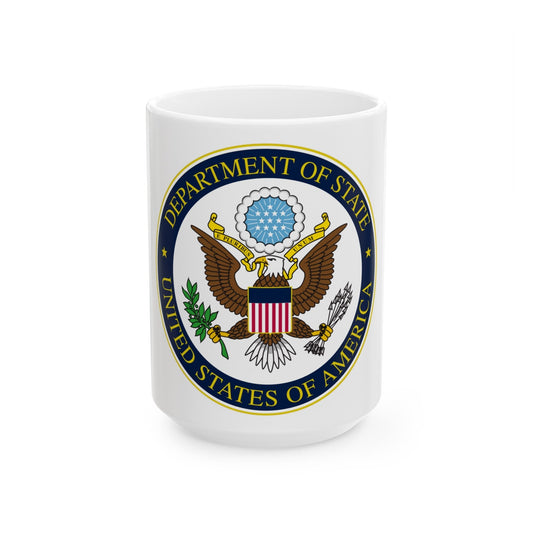 United States Department of State - White Coffee Mug-15oz-The Sticker Space