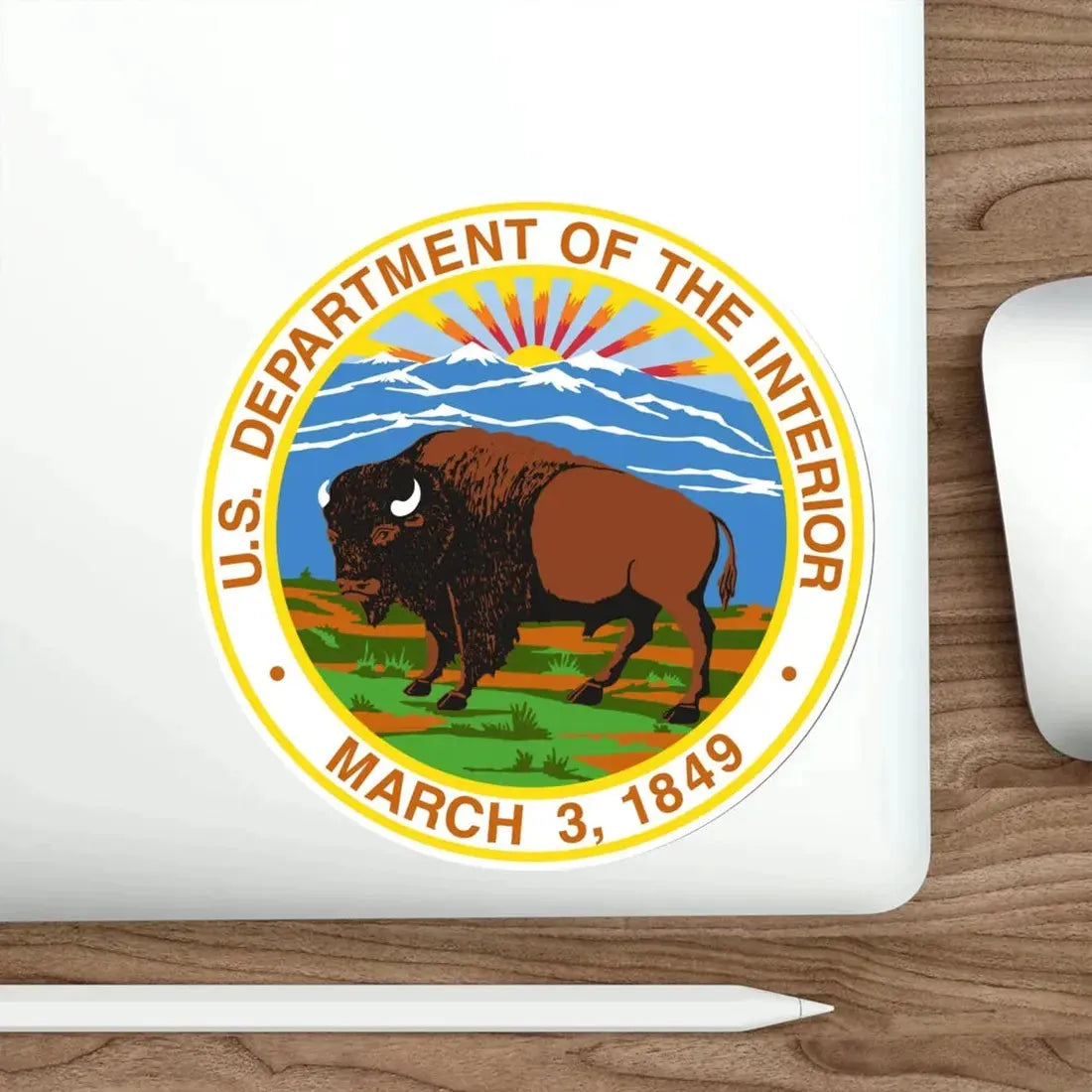 United States Department of the Interior STICKER Vinyl Die-Cut Decal - The Sticker Space