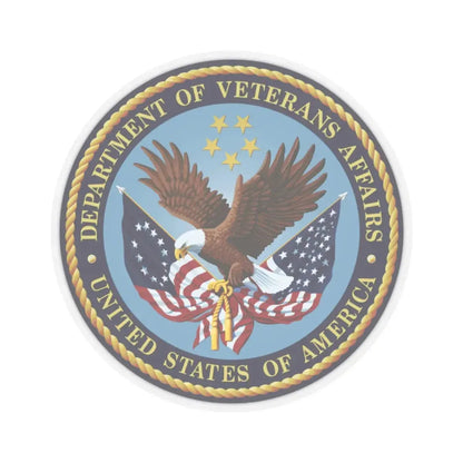 United States Department of Veterans Affairs - STICKER Vinyl Kiss-Cut Decal 2 Inch Transparent - The Sticker Space