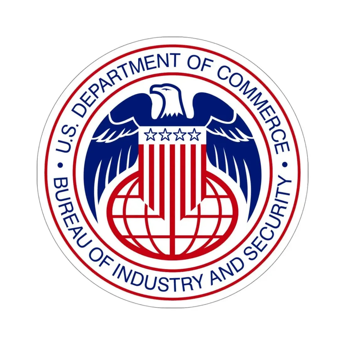 United States DOC Bureau Of Industry And Security STICKER Vinyl Die-Cut Decal 4 Inch - The Sticker Space