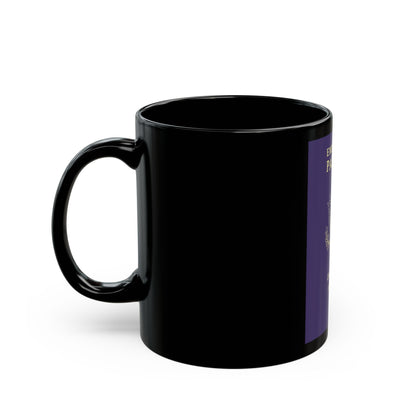 United States Emergency Passport - Black Coffee Mug