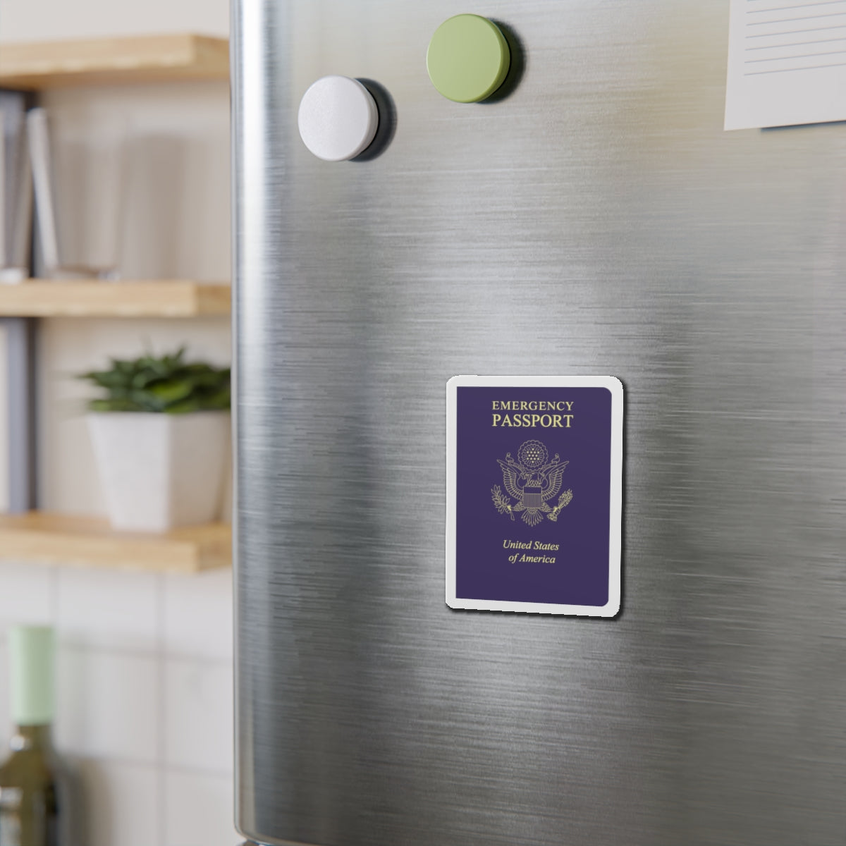 United States Emergency Passport - Die-Cut Magnet-The Sticker Space