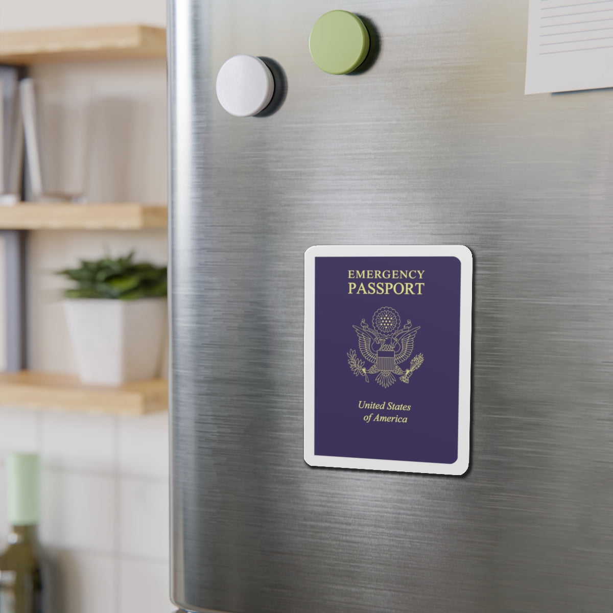 United States Emergency Passport - Die-Cut Magnet-The Sticker Space