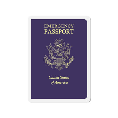 United States Emergency Passport - Die-Cut Magnet-3" x 3"-The Sticker Space