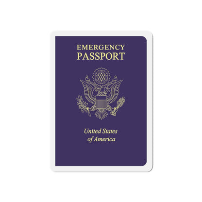 United States Emergency Passport - Die-Cut Magnet-6 × 6"-The Sticker Space