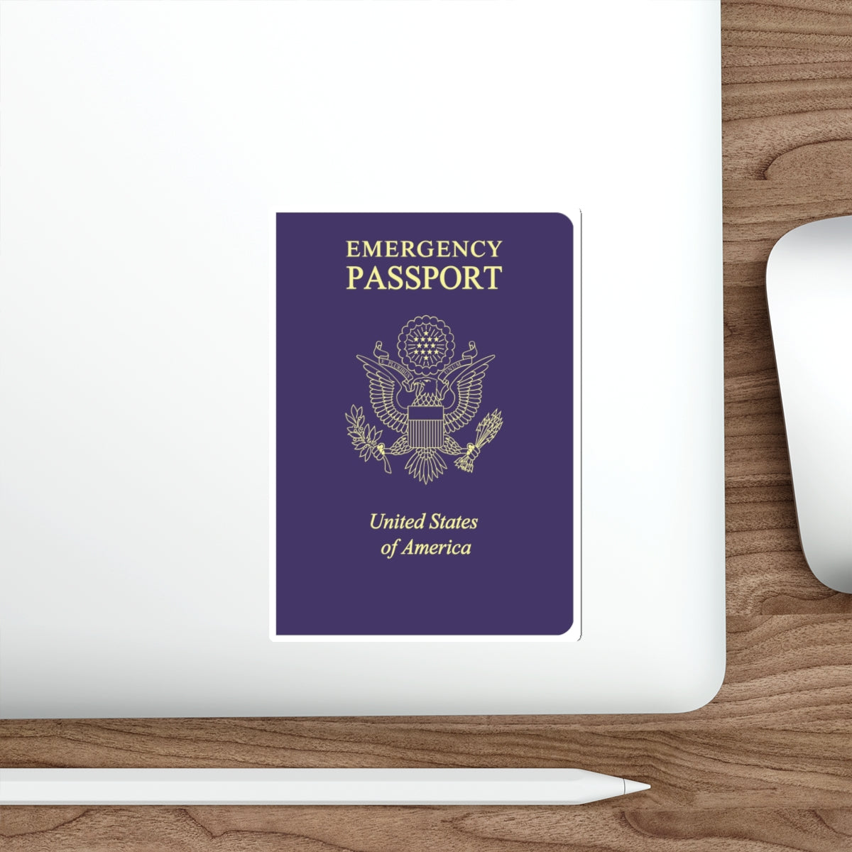 United States Emergency Passport STICKER Vinyl Die-Cut Decal-The Sticker Space