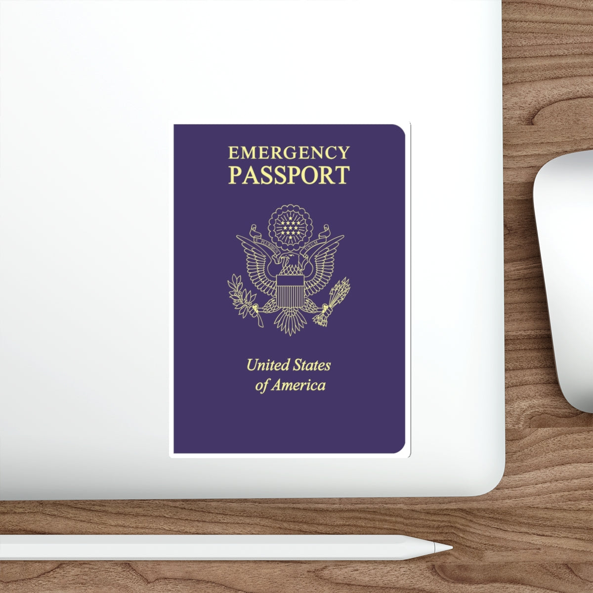 United States Emergency Passport STICKER Vinyl Die-Cut Decal-The Sticker Space