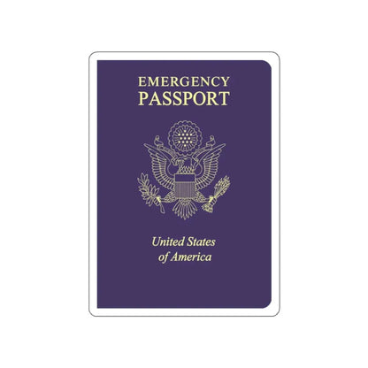 United States Emergency Passport STICKER Vinyl Die-Cut Decal 2 Inch - The Sticker Space