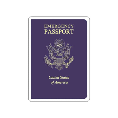 United States Emergency Passport STICKER Vinyl Die-Cut Decal 3 Inch - The Sticker Space