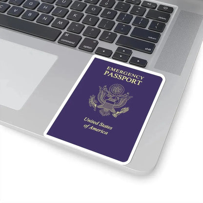 United States Emergency Passport - STICKER Vinyl Kiss-Cut Decal - The Sticker Space