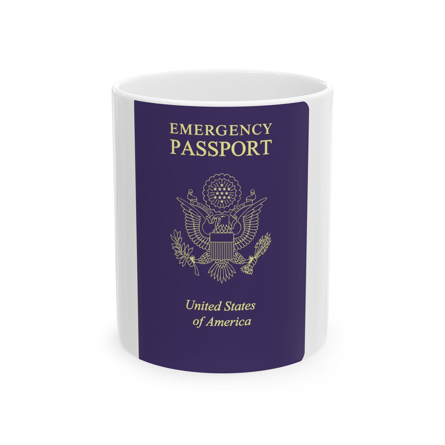 United States Emergency Passport - White Coffee Mug