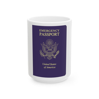 United States Emergency Passport - White Coffee Mug