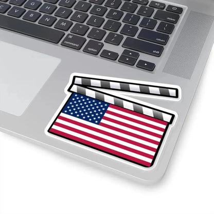 United States film clapperboard (United States) STICKER Vinyl Kiss-Cut Decal - The Sticker Space