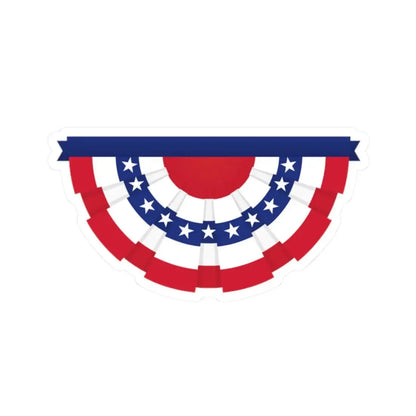 United States flag bunting (United States) STICKER Vinyl Kiss-Cut Decal 2 Inch White - The Sticker Space