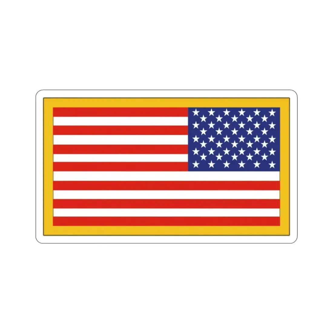 United States Flag Reversed (U.S. Army) STICKER Vinyl Die-Cut Decal 3 Inch - The Sticker Space