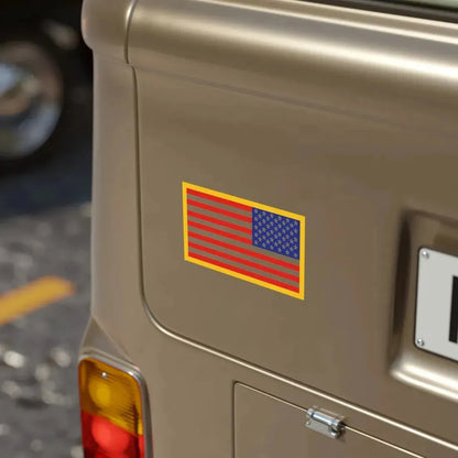 United States Flag Reversed (U.S. Army) Transparent STICKER Die-Cut Vinyl Decal - The Sticker Space