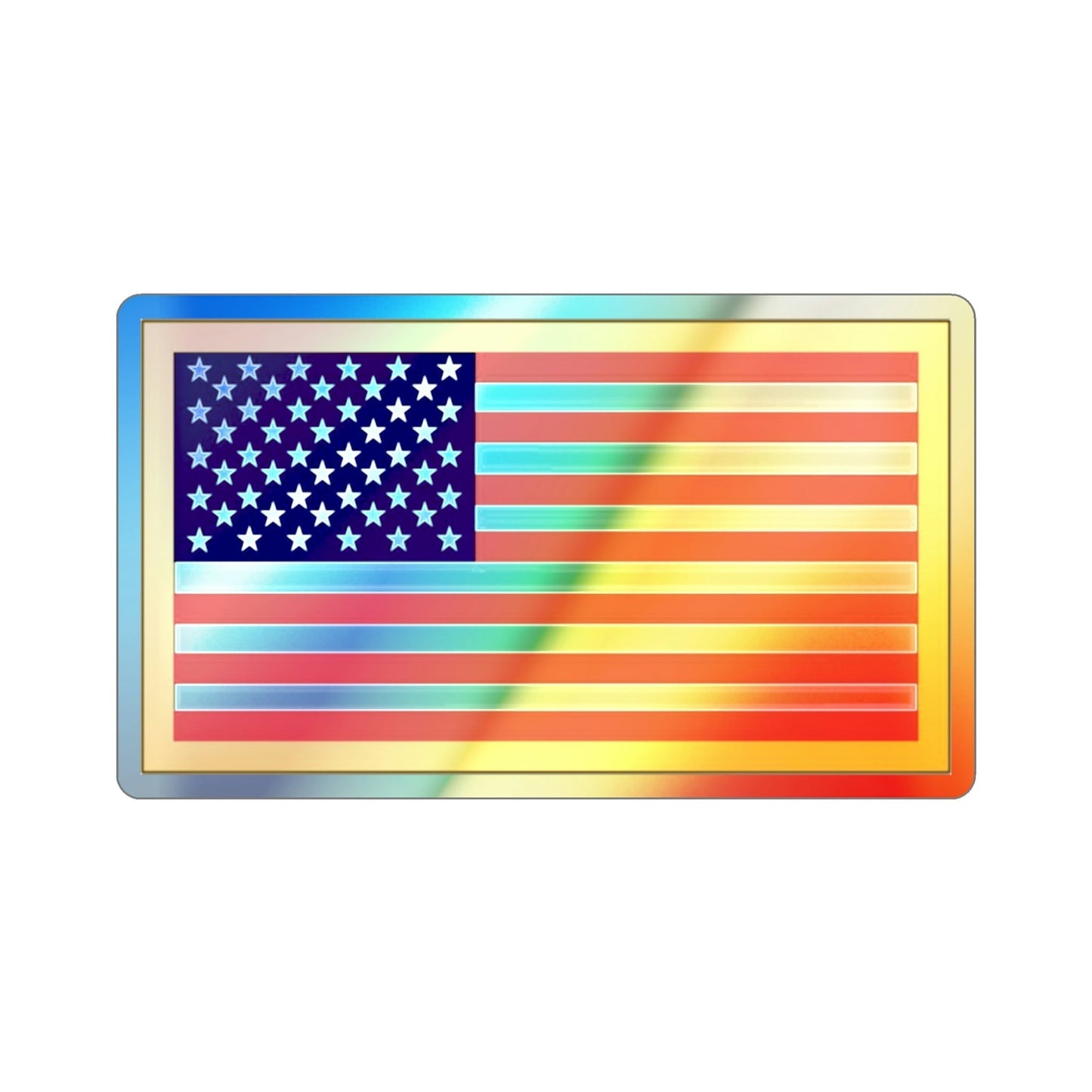 United States Flag (U.S. Army) Holographic STICKER Die-Cut Vinyl Decal-2 Inch-The Sticker Space