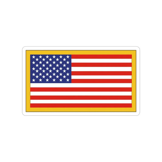 United States Flag (U.S. Army) Transparent STICKER Die-Cut Vinyl Decal 6 Inch - The Sticker Space