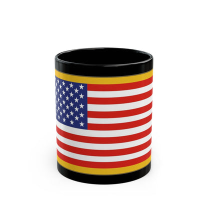 United States Flag.jpg (U.S. Army) Black Coffee Mug-11oz-The Sticker Space