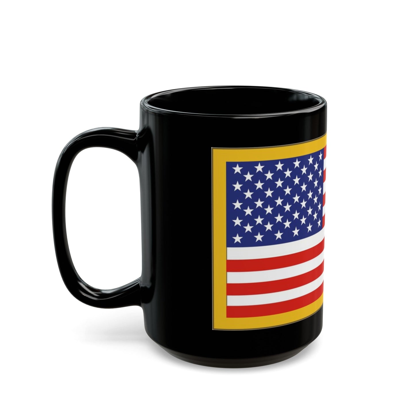 United States Flag.jpg (U.S. Army) Black Coffee Mug-The Sticker Space