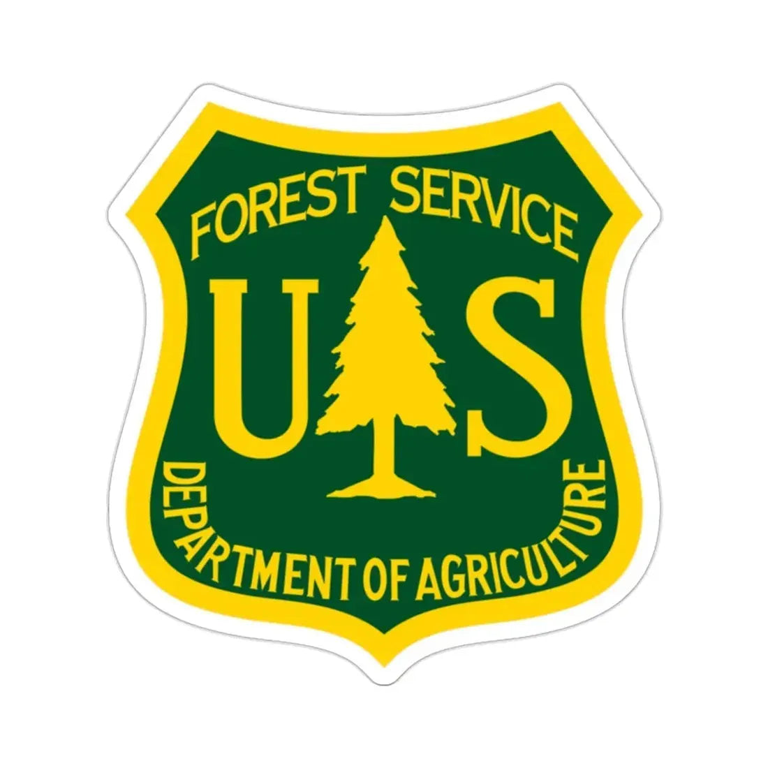 United States Forest Service STICKER Vinyl Die-Cut Decal 2 Inch - The Sticker Space