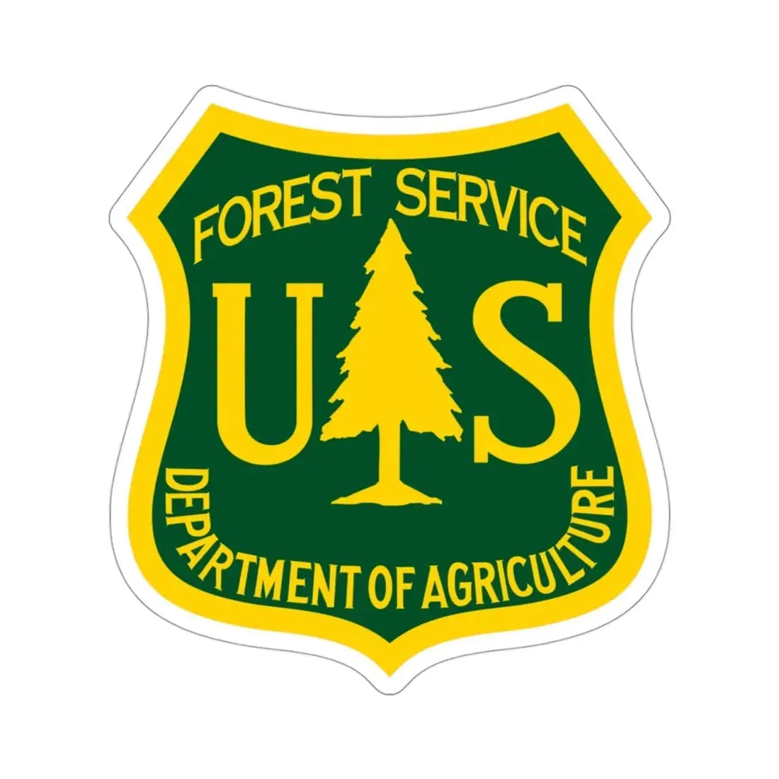 United States Forest Service STICKER Vinyl Die-Cut Decal 3 Inch - The Sticker Space