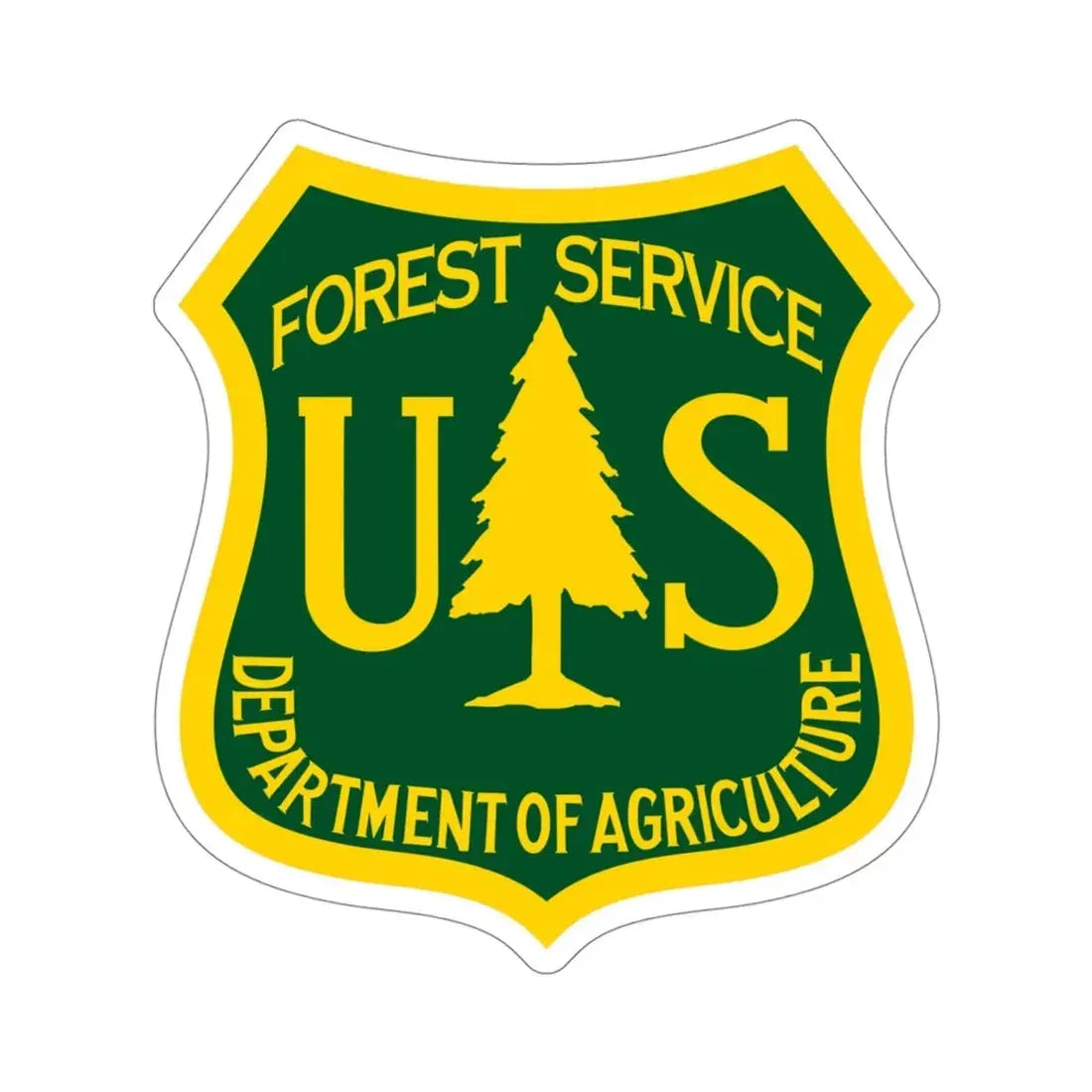 United States Forest Service STICKER Vinyl Die-Cut Decal 4 Inch - The Sticker Space