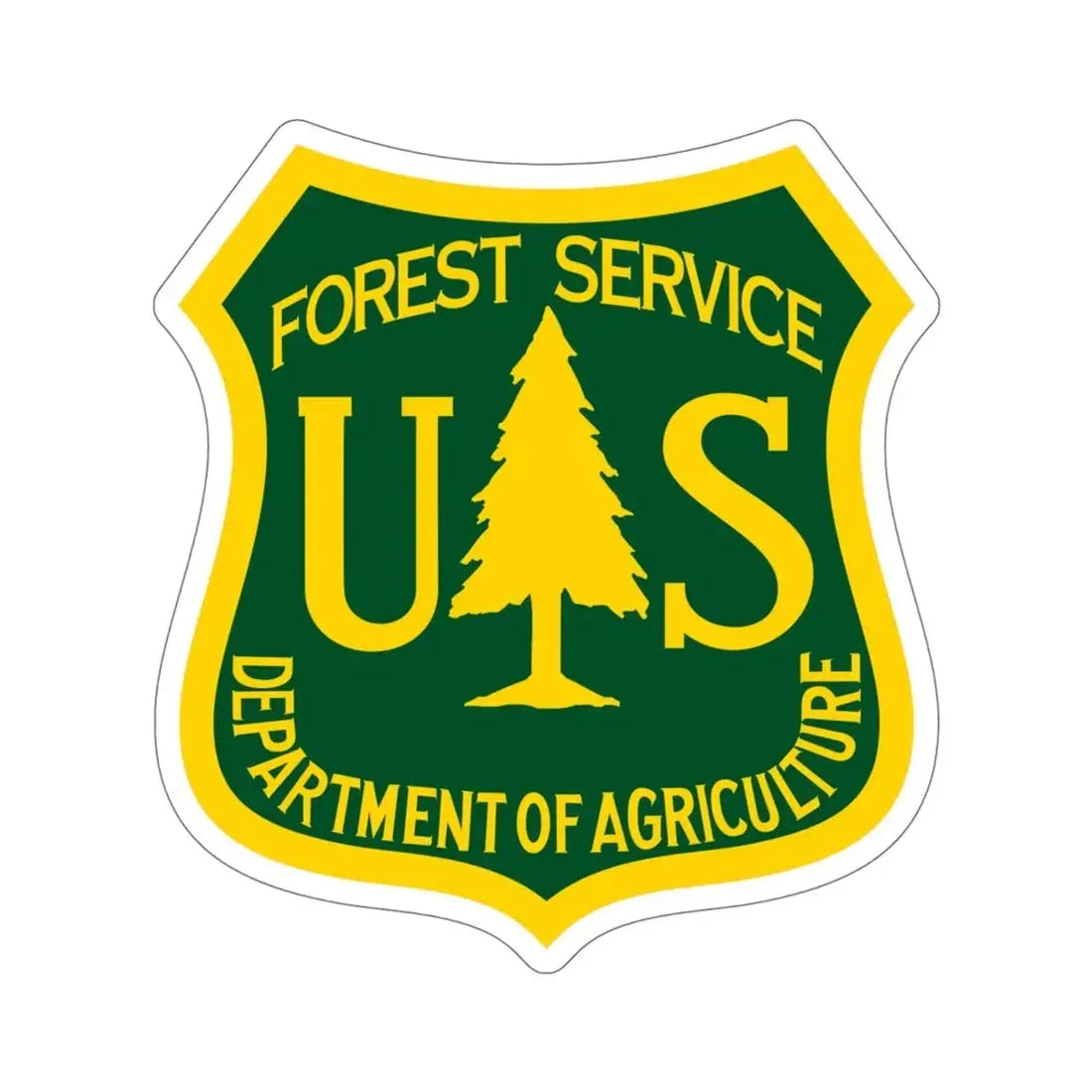 United States Forest Service STICKER Vinyl Die-Cut Decal 6 Inch - The Sticker Space