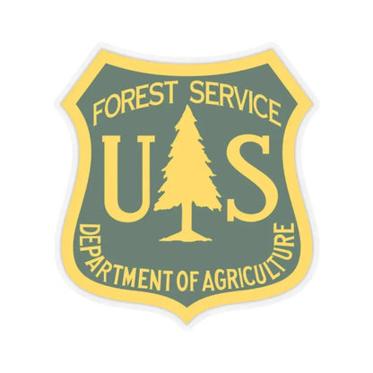 United States Forest Service - STICKER Vinyl Kiss-Cut Decal 2 Inch Transparent - The Sticker Space