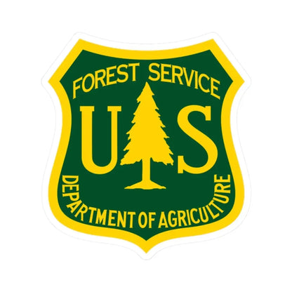 United States Forest Service - STICKER Vinyl Kiss-Cut Decal 2 Inch White - The Sticker Space