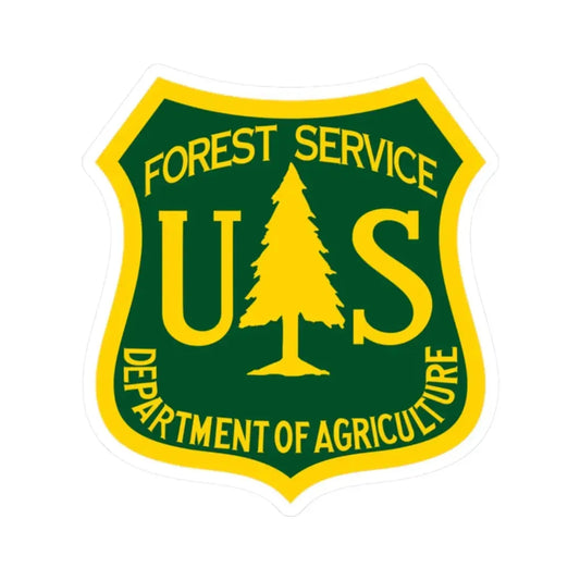 United States Forest Service - STICKER Vinyl Kiss-Cut Decal 2 Inch White - The Sticker Space