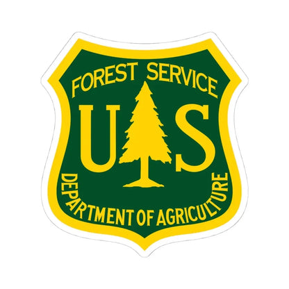 United States Forest Service - STICKER Vinyl Kiss-Cut Decal 4 Inch White - The Sticker Space