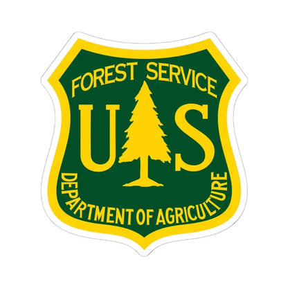 United States Forest Service - STICKER Vinyl Kiss-Cut Decal 6 Inch White - The Sticker Space