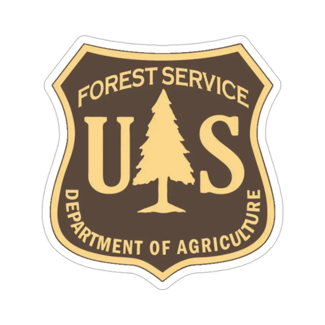 United States Forest Service v2 STICKER Vinyl Die-Cut Decal 2 Inch - The Sticker Space