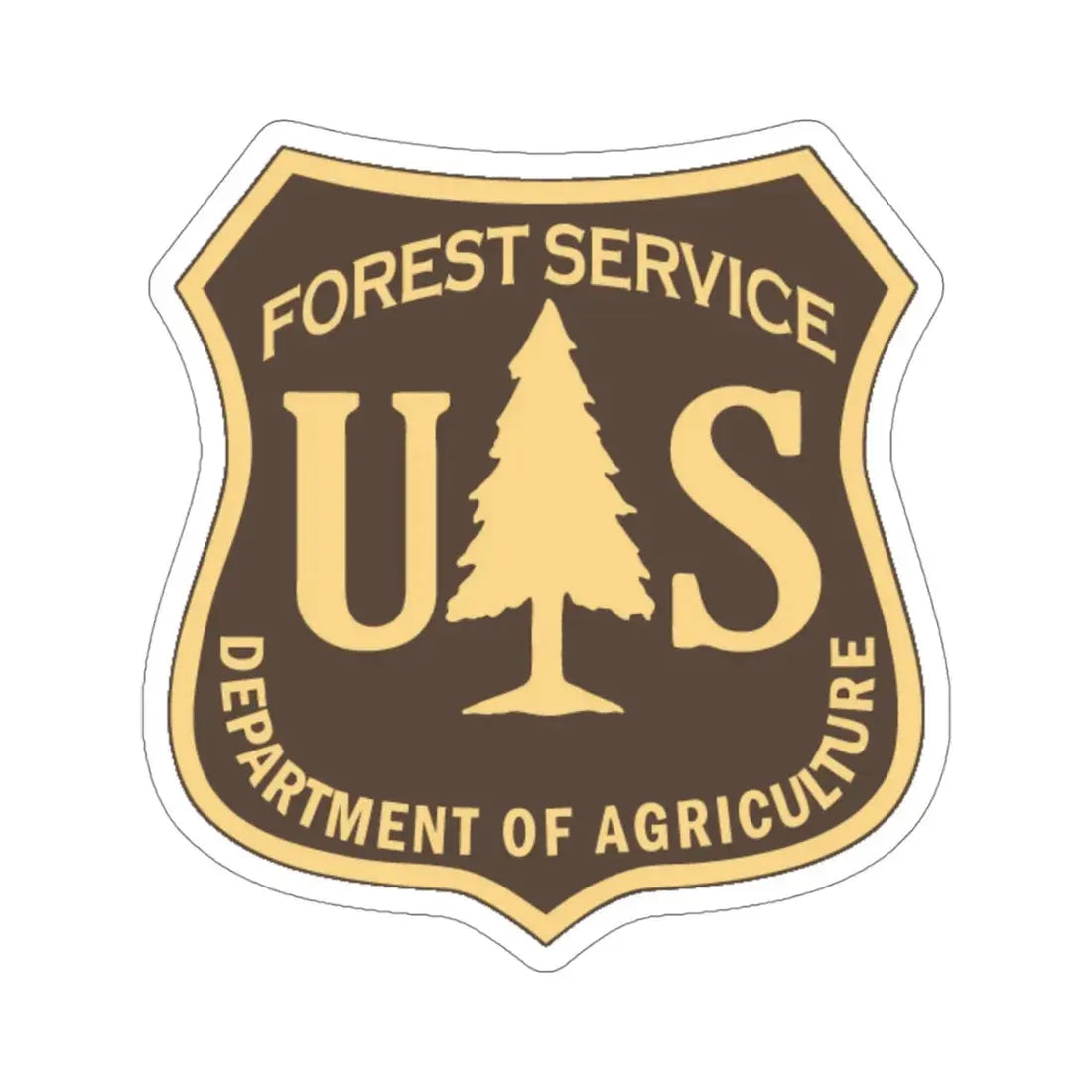 United States Forest Service v2 STICKER Vinyl Die-Cut Decal 4 Inch - The Sticker Space