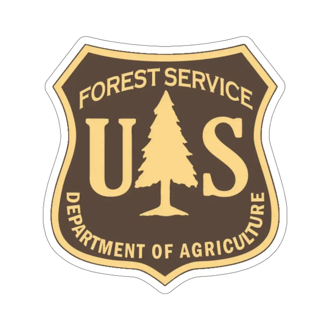 United States Forest Service v2 STICKER Vinyl Die-Cut Decal 5 Inch - The Sticker Space
