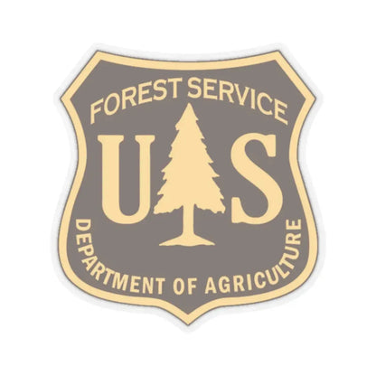 United States Forest Service v2 - STICKER Vinyl Kiss-Cut Decal 2 Inch Transparent - The Sticker Space