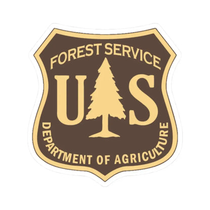 United States Forest Service v2 - STICKER Vinyl Kiss-Cut Decal 2 Inch White - The Sticker Space